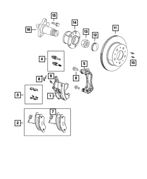 Rear Brakes for 2015 Ram ProMaster 2500 #0
