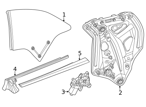 Quarter Window for 2025 Mercedes-Benz CLE 53 AMG&reg; #0