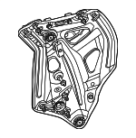 2367305300 - Body: Window Regulator for Mercedes-Benz Image