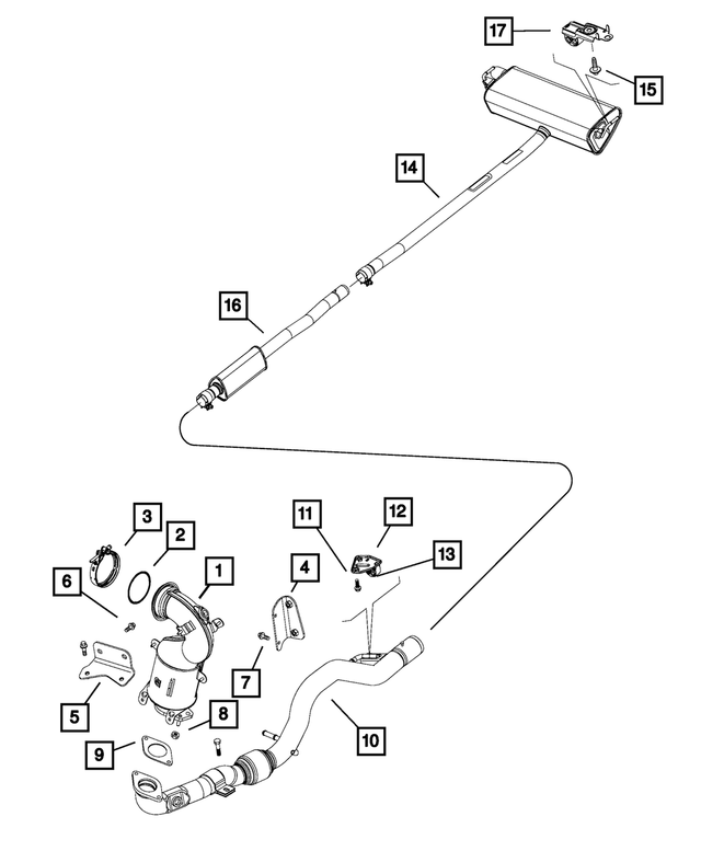 6106297AA - Exhaust: Hex Flange Head Bolt for Mopar Image