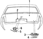 20249250 - Body: Nameplate for Cadillac: 60 Special, Brougham, DeVille, Fleetwood Image