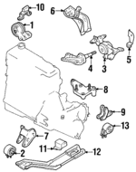 F7CZ6031AA - Engine: Mount Bracket for Ford Image