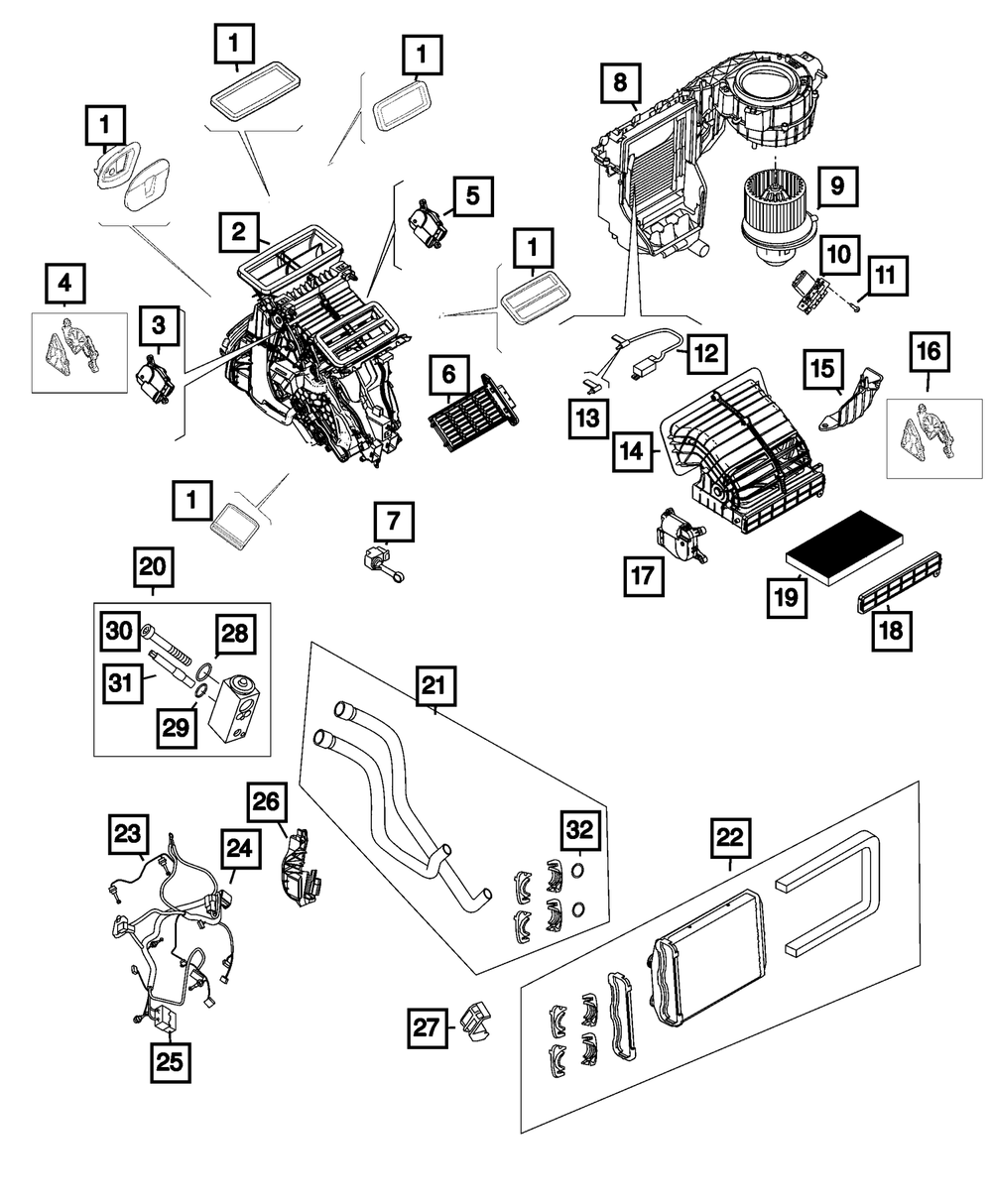 Cab Heater - Mopar (68266520AA)