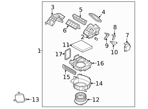 Blower Motor & Fan for 2010 INFINITI M45 #0