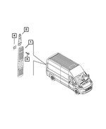 1ZR81JXWAA - Interior Trim: Quarter Trim Panel, Right for Ram: ProMaster 1500, ProMaster 2500, ProMaster 3500, ProMaster EV Image
