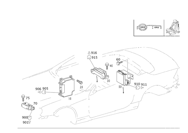 2308207126 - Electrical System: Trigger Device for Mercedes-Benz: SL500, SL55 AMG, SL550, SL600, SL65 AMG, SLR McLaren Image image