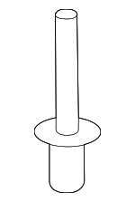 TK4950355 - Body: Lower Bracket Rivet for Mazda: CX-9 Image
