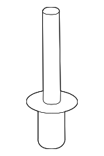 TK4950355 - Body: Center Bracket Rivet for Mazda: CX-9 Image