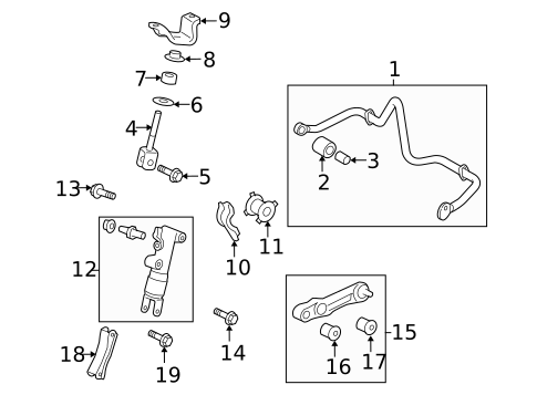Stabilizer Bar & Components for 2013 Toyota Land Cruiser #0
