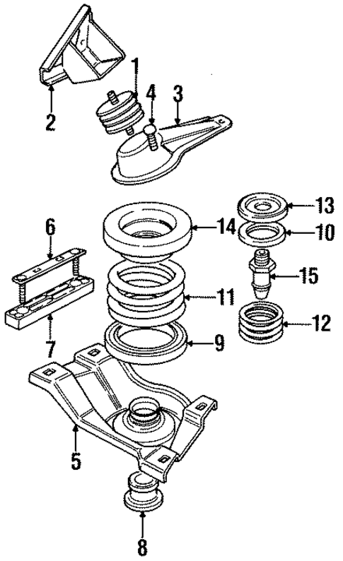 Engine & Trans Mounting for 1995 Jaguar XJ6 #0