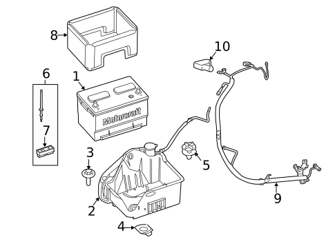Battery & Related Components for 1998 Ford E-250 Econoline #2