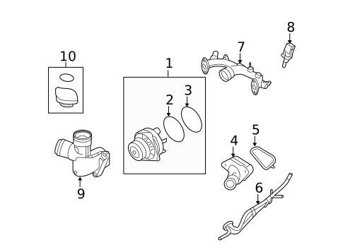 Water Pump for 2008 INFINITI G35 #0