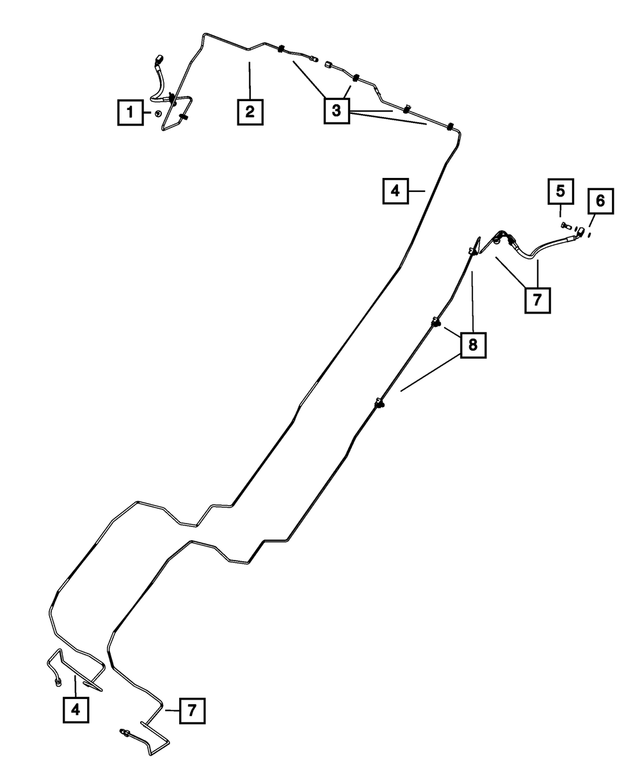 « 52109854AF –  : Frein Tube Et Conduite pour Mopar Image »