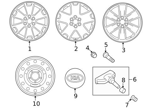 Wheels for 2009 Kia Borrego #0