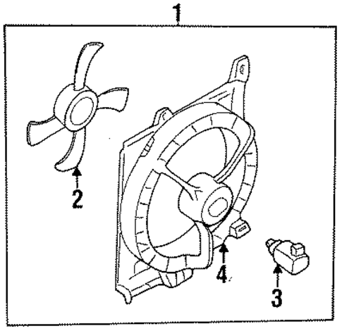 Cooling Fan for 1995 Nissan Sentra #0