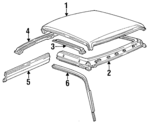 F37Z1050202A - Body: Roof Panel for Ford Image image