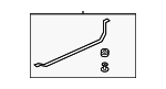 16117247552 - Fuel System: Mount Strap for BMW: X5, X6 Image