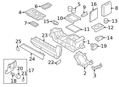 Center Console for 2015 Ford Expedition #0