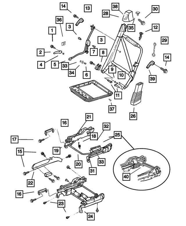 QM051L5 - Interior Trim: Seat Belt Bezel, Left for Mopar Image