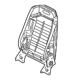 9104134 - Body: Seat Back Frame for Mercedes-Benz Image
