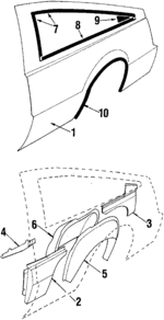 20555648 - Body: Quarter Panel for Oldsmobile: Firenza Image