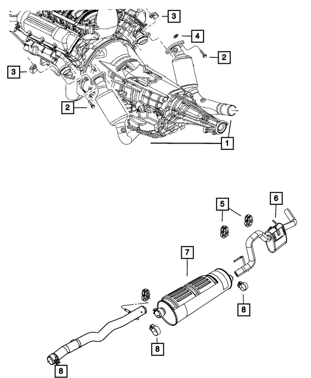 52013742AA - Exhaust: Exhaust Support Isolator for Mopar Image