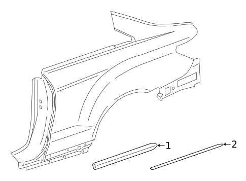 Exterior Trim - Quarter Panel for 2014 Mercedes-Benz E350 #0