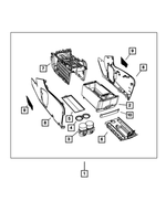 1VQ76HL5AA - Interior Trim: Storage Compartment Panel for Mopar Image