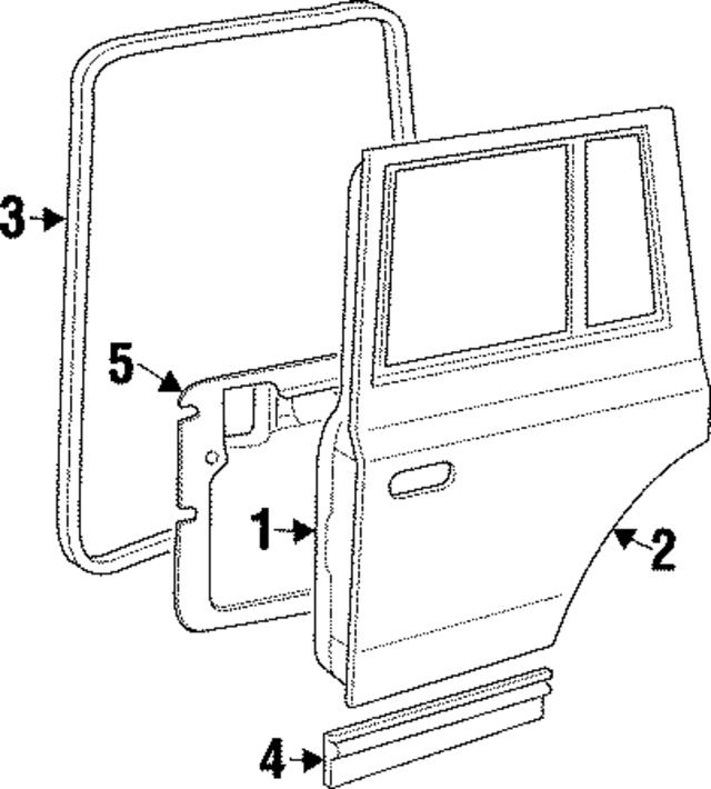 55175351AC - Body: Door Seal for Mopar Image