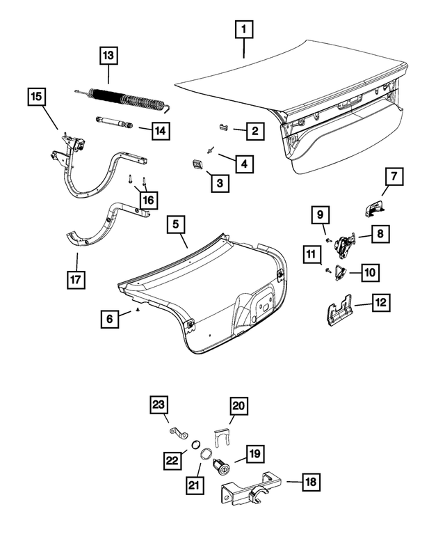 68091508AB - : Lock Cylinder Retainer for Mopar Image