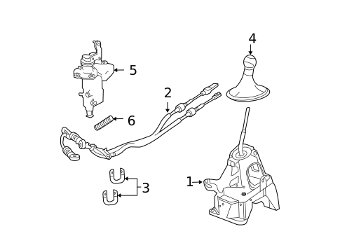 Gear Shift Control for 2012 Ford Escape #0