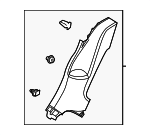 17A867766ARM5 - : Lower Quarter Trim for Volkswagen: Jetta Image