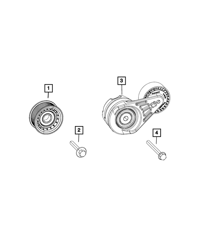 6104225AA - Cooling: Hex Flange Head Bolt for Mopar Image