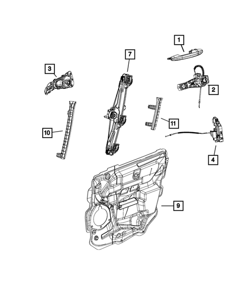 Front Door for 2014 Fiat 500L #1