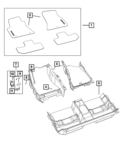 Carpets, Floor Mats, Load Floor, and Silencers for 2019 Dodge Challenger #0