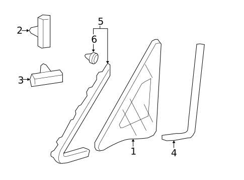 Glass & Hardware for 2008 Honda Fit #0