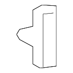 91502SR3003 - Body: Side Glass Upper Clip for Honda: Civic, Fit Image