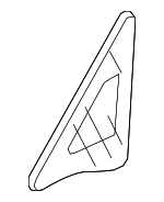 73331SAAG00 - Body: Side Glass for Honda: Fit Image