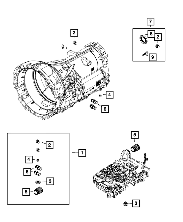 68225347AA - Transmission: Transmission Plug Kit for Mopar Image