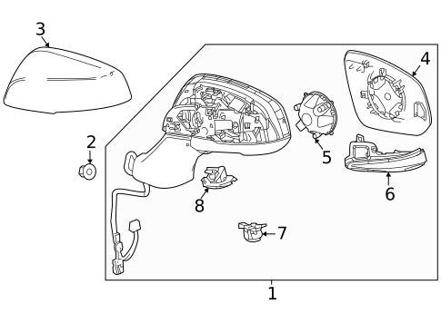 Mirrors for 2025 Toyota Sienna #0