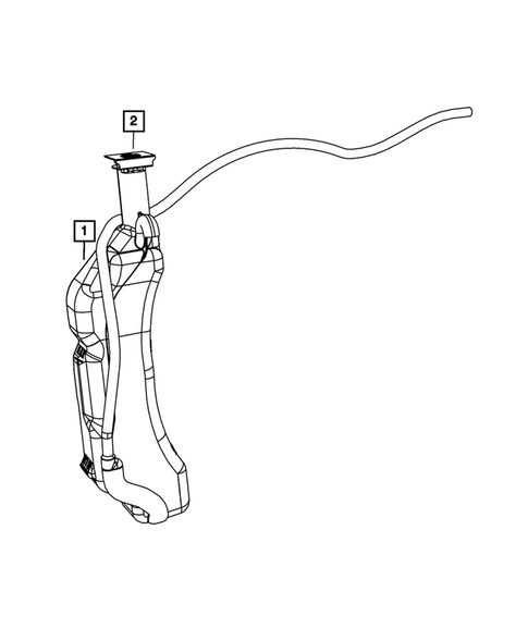 Engine Coolant Reservoir (Bottle) for 2011 Dodge Grand Caravan #0