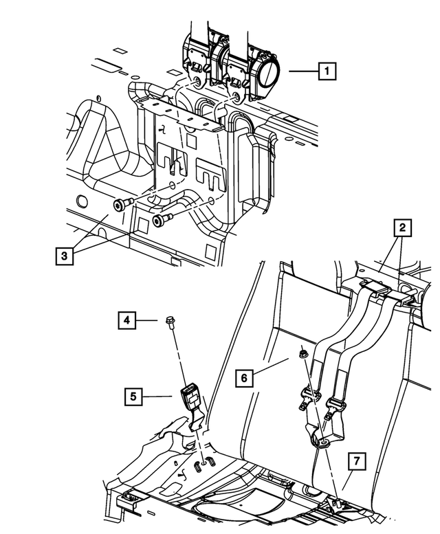 6509002AA - Restraints: Hex Flange Head Screw for Mopar Image image