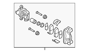 584001G300 - : Caliper Assembly for Kia: Rio, Rio5 Image