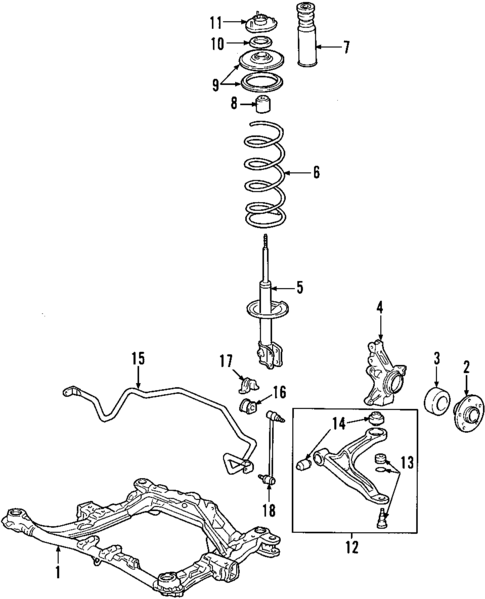 Front Suspension for 2005 Acura MDX #0