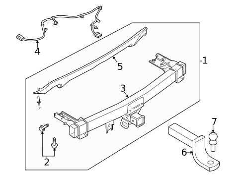 Trailer Hitch Components for 2023 Ford Escape #0