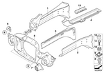41117138621 - Bodywork: Front Left Engine Support for Mini Image