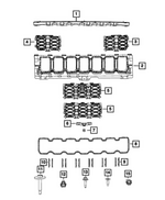 68580028AA - Exterior Ornamentation: Grille Bracket for Jeep: Cherokee Image