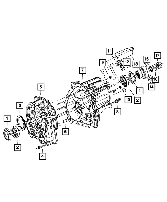 68395010AA - Power Transfer Unit; Transfer Case: Input Seal for Mopar Image