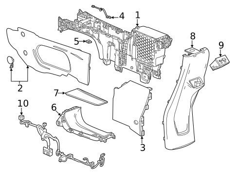 Center Console for 2022 Chevrolet Bolt EUV #0