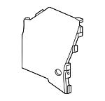 Black Front Floor Rear Console Driver Side Trim Panel